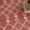 Nourison Positano POS02 Terracotta Area Rugs