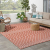 Nourison Positano POS02 Terracotta Area Rugs