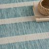 Nourison Positano POS03 Aqua Ivory Area Rugs