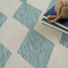 Nourison Positano POS04 Aqua Area Rugs