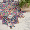 Nourison Passion PSN03 Ivory Blue Area Rugs