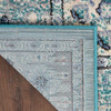 Nourison Passion PSN03 Turquoise Grey Area Rugs