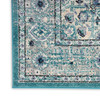 Nourison Passion PSN03 Turquoise Grey Area Rugs