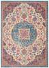 Nourison Passion PSN22 Ivory Multicolor Area Rugs