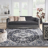 Nourison Passion PSN33 Black Ivory Area Rugs