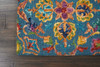 Nourison Vivid VIV08 Teal Area Rugs