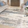 Nourison Solace SLA07 Ivory Grey Blue Area Rugs