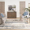 Nourison Solace SLA07 Ivory Grey Blue Area Rugs