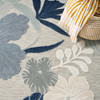 Nourison Suncoast SNC01 Grey Navy Area Rugs