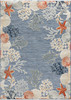 Nourison Suncoast SNC04 Denim Multicolor Area Rugs