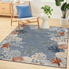 Nourison Suncoast SNC04 Denim Multicolor Area Rugs