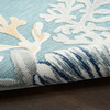 Nourison Suncoast SNC04 Teal Multicolor Area Rugs
