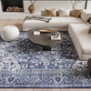 Nourison New Concept Washables SR104 Navy Ivory Area Rugs