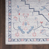 Nourison New Concept Washables SR110 Ivory Blue Area Rugs