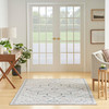 Nourison New Concept Washables SR110 Ivory Blue Area Rugs