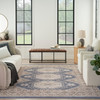 Nourison Serenity Home SRH01 Ivory Blue Area Rugs