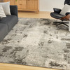 Nourison Serenity Home SRH06 Ivory Grey Area Rugs