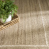 Nourison Terrazzo Jute TRJ01 Natural Grey Area Rugs