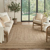 Nourison Terrazzo Jute TRJ01 Natural Grey Area Rugs