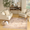 Nourison Vintage Washables VWS11 Coral Mint Area Rugs