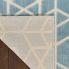 Nourison Washable Charm WCH01 Blue Ivory Area Rugs