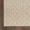 Nourison Washable Charm WCH03 Silver Ivory Area Rugs