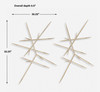 Uttermost Fireworks Silver Wall Decor Set/2