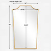 Uttermost Demure Antique Gold Mirror