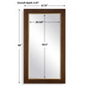Uttermost Matheson Rectangular Walnut Mirror