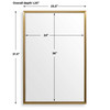 Uttermost Heisler Brass Mirror