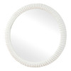 Uttermost Akiko White Round Mirror