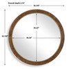 Uttermost Cleveland Round Burl Wood Mirror
