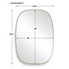 Uttermost Nidia Antique Gold Mirror
