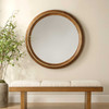 Uttermost Frontier Round Wood Mirror