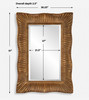 Uttermost Emerson Scalloped Antique Gold Mirror