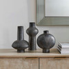 Uttermost Charcoal Bloom Indoor-Outdoor Vases Set/3