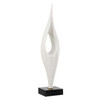 Uttermost Fluid Drop White Stone Sculpture