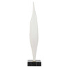 Uttermost Fluid Drop White Stone Sculpture