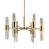 Uttermost Cret 12 Light Brass Chandelier
