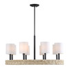 Uttermost Faiyam 8 Light Rattan Chandelier