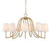 Uttermost Seville 9 Light Gold Chandelier