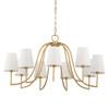 Uttermost Seville 9 Light Gold Chandelier