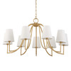 Uttermost Seville 9 Light Gold Chandelier
