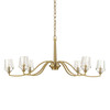 Uttermost Barcelona 6 Light Brass Chandelier