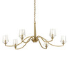 Uttermost Barcelona 6 Light Brass Chandelier