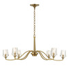 Uttermost Barcelona 6 Light Brass Chandelier