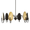 Uttermost Warwick 6 Light Matte Black Chandelier