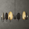 Uttermost Warwick 6 Light Matte Black Chandelier