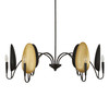 Uttermost Warwick 6 Light Matte Black Chandelier