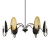 Uttermost Warwick 6 Light Matte Black Chandelier